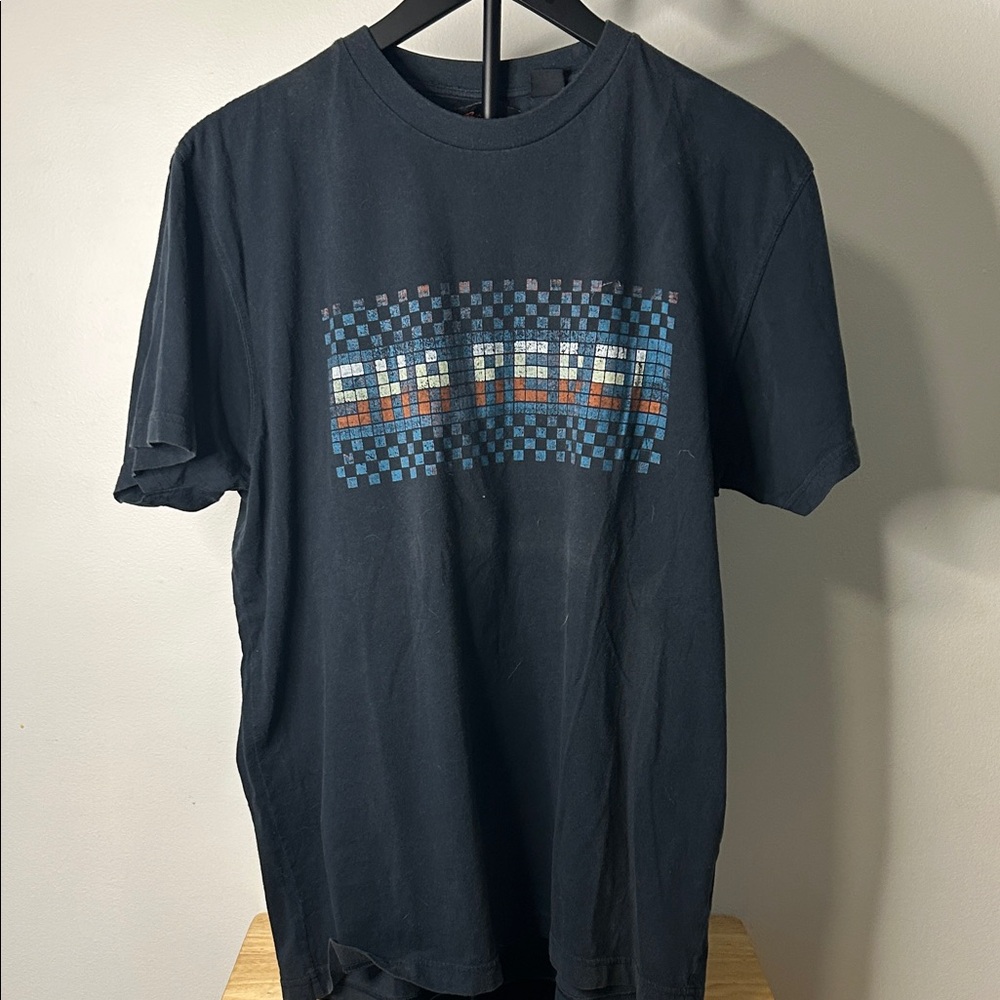 Ben Sherman Navy and Multicolor Checkered Tee
